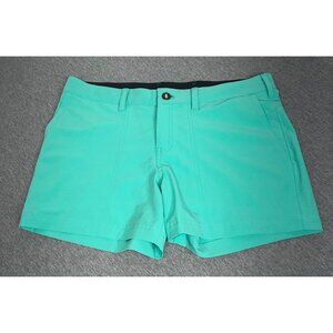 Patagonia Womens Turquoise Stretch Shorts Size 8 Lightweight QuickDry Zip Pocket